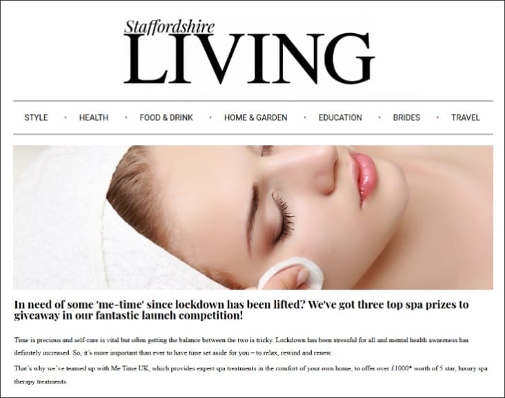 Example of our Derby PR Agency - getting coverage for Staffordshire Living magazine also read in Derbyshire